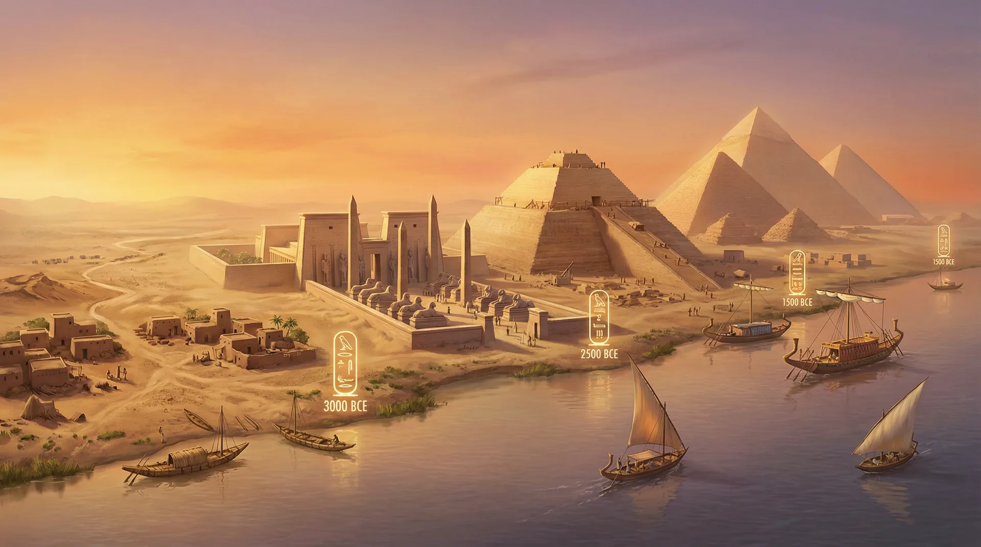 极速时时彩 - 神庙发展史尼罗河时间轴全景